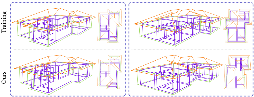 Generating 3D House Wireframes with Semantics